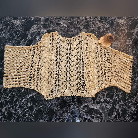 Handmade Crochet Shrug - Picture 2 of 2
